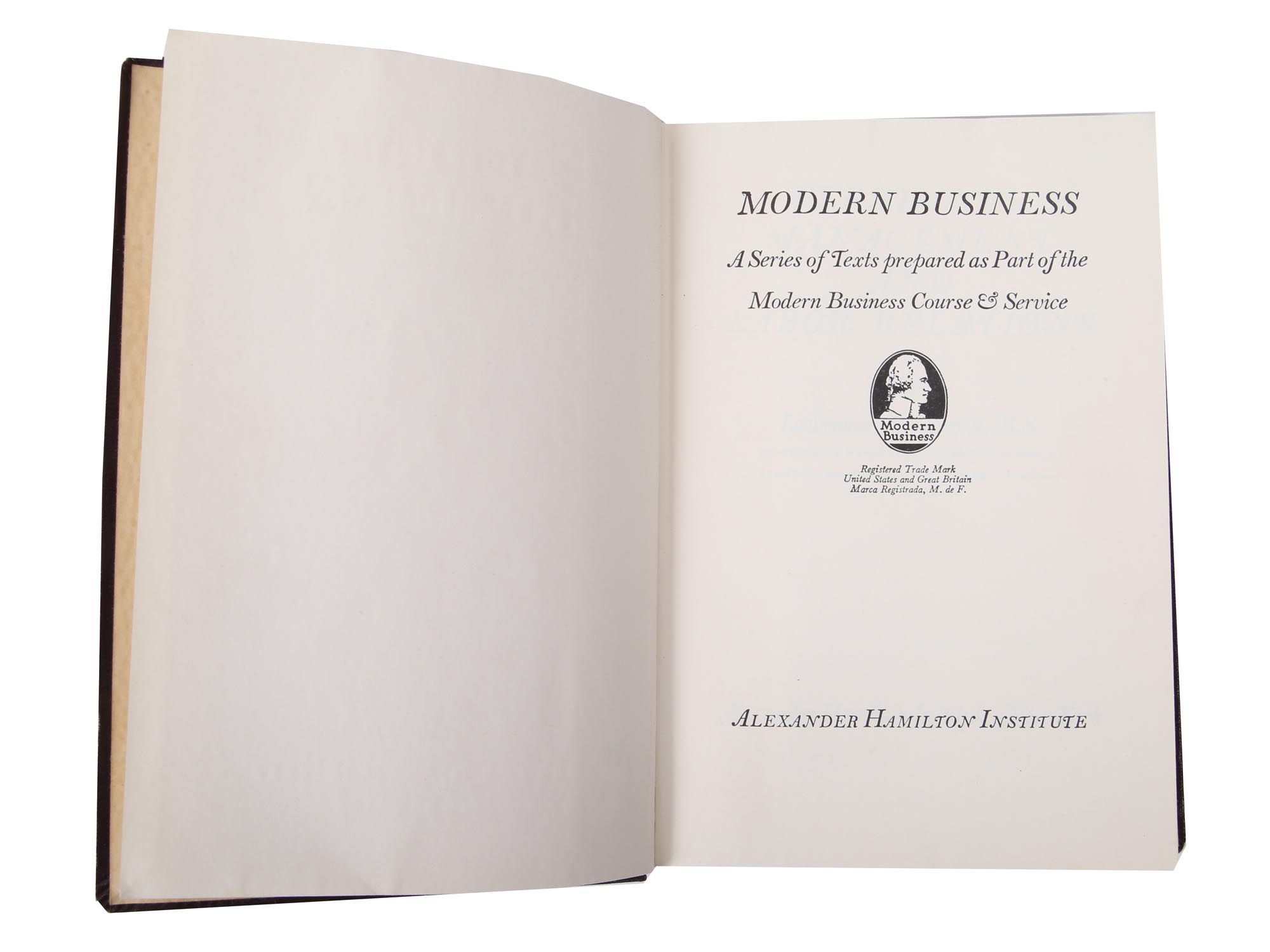 MODERN BUSINESS BY ALEXANDER HAMILTON INSTITUTE PIC-3